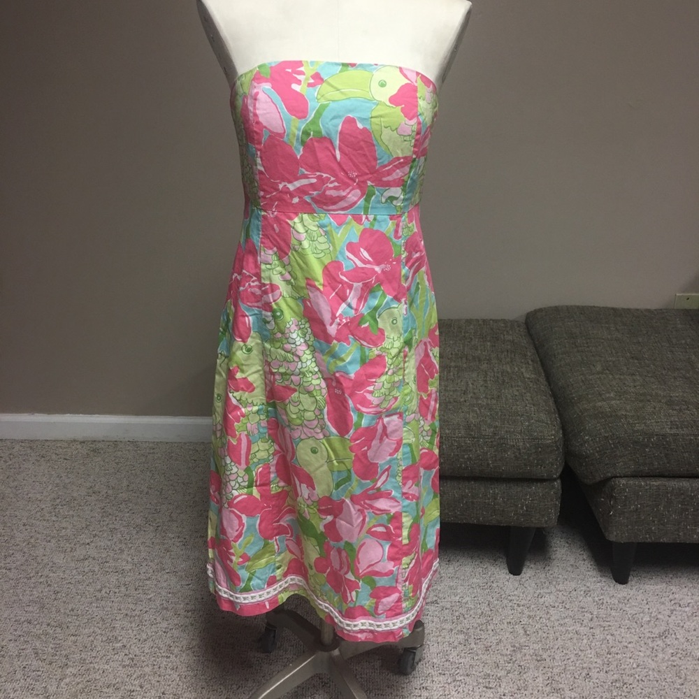 Beautiful Lilly Pulitzer Strapless Dress - SZ 6